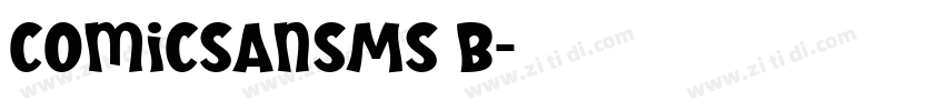 comicSansMS B字体转换